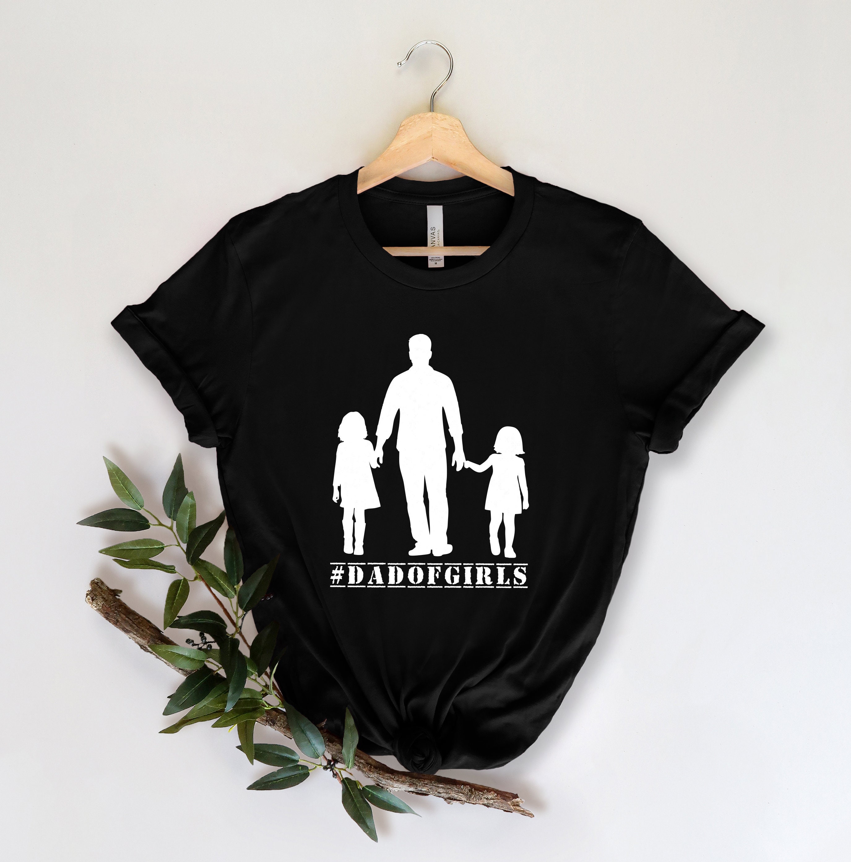 Dad Of Girl White Art Father’s Day Unisex T-Shirt