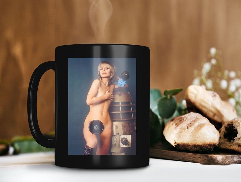 Dalek Dr. Sexy Naked Girl Mug Doctor Who Tv Series Mug Whoniverse Mug Tardis Time Machine Mug Retro Premium Sublime Ceramic Coffee Mug Black