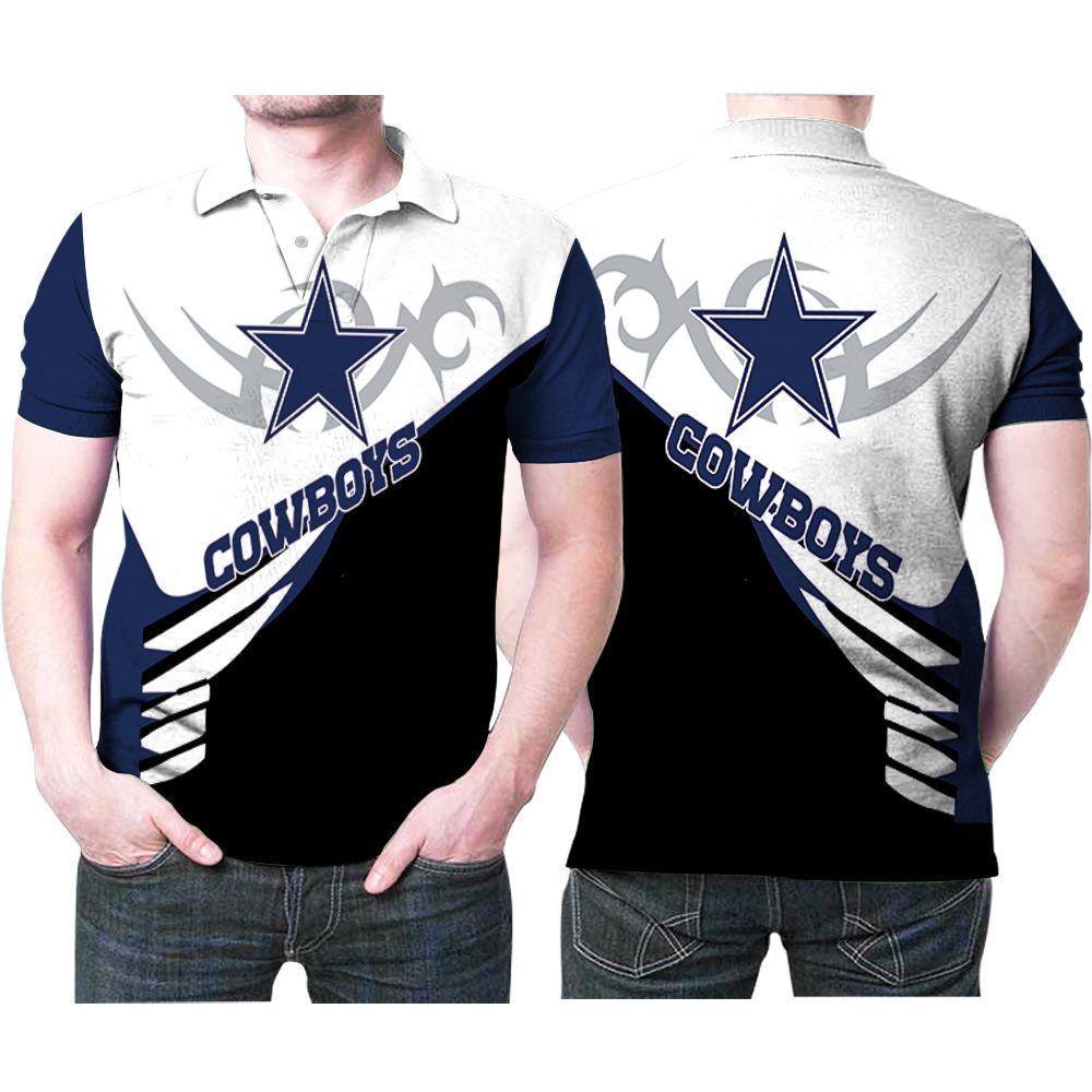 Dallas Cowboys Cool Pattern Logo On 2 Sides 3d Printed Gift For Dallas Cowboys Fan Polo Shirt All Over Print Shirt 3d T-shirt