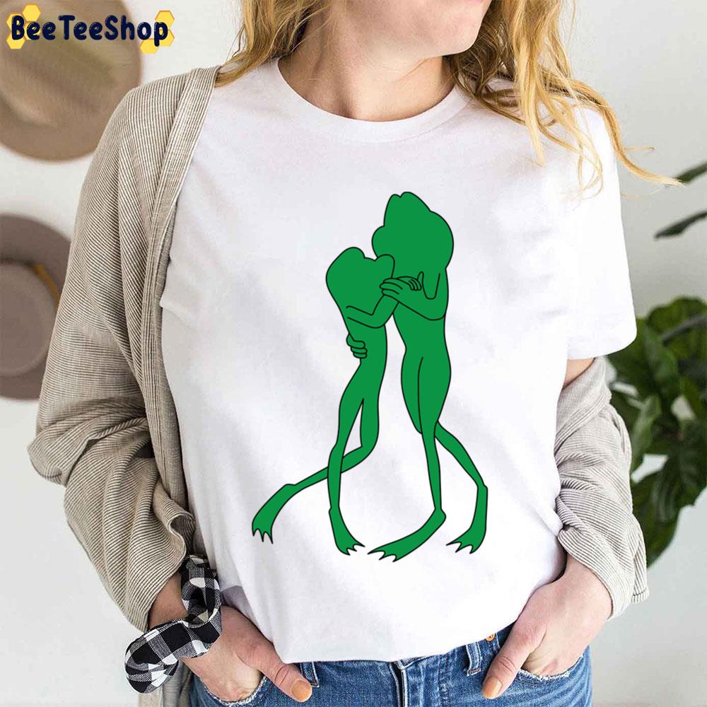 Dancing Frogs Outline The Princess And The Frog Unisex T-Shirt