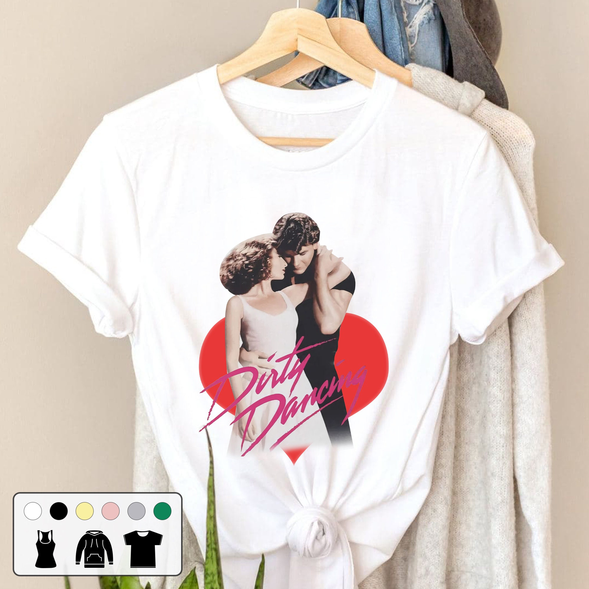 Dancing Love Romantic Couple Graphic Unisex T-Shirt