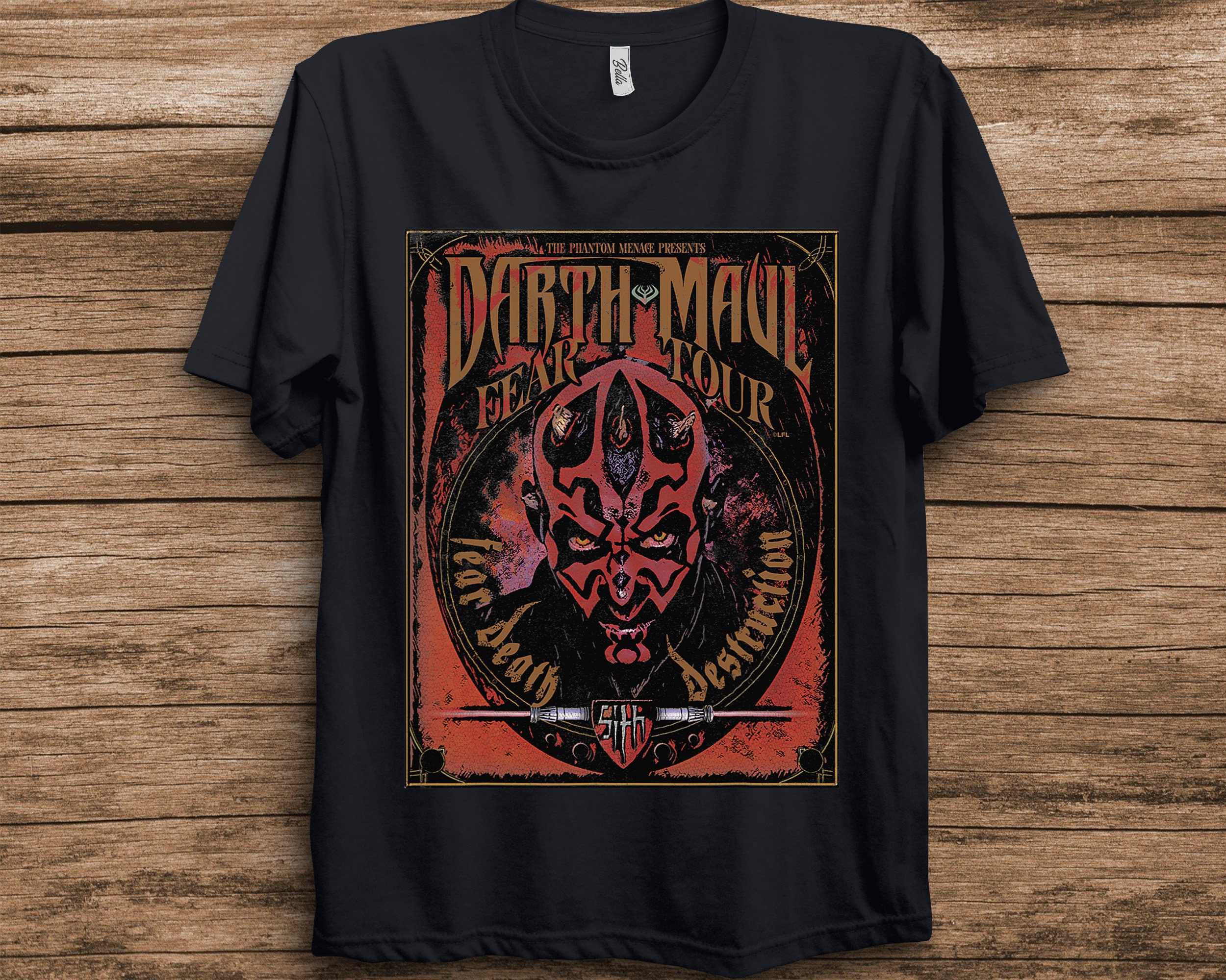 Darth Maul Fear Tour Band Fans Unisex T-Shirt