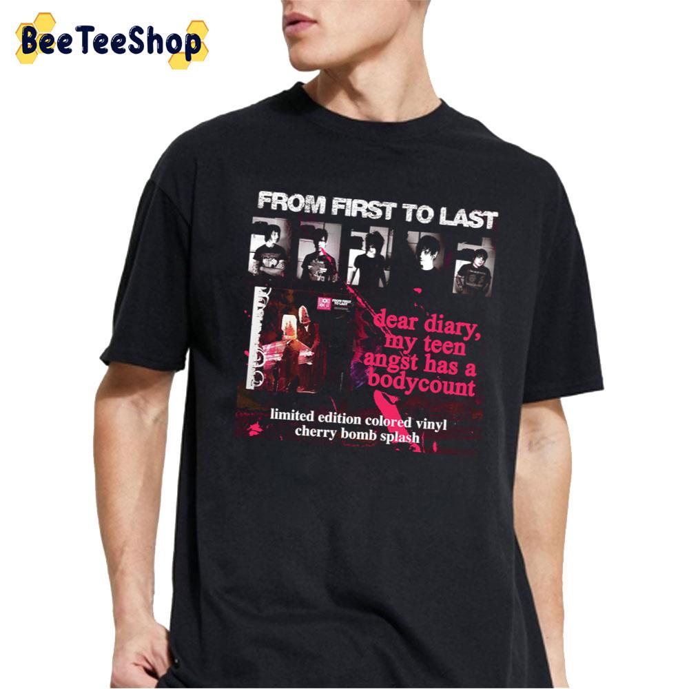 Dear Diary My Teen Angst Has A Bodycount From First To Last Band Unisex T-Shirt