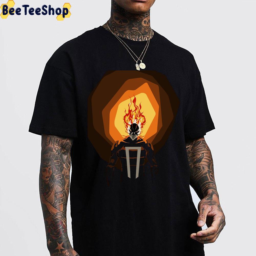 Digital Art Ghost Rider Unisex T-Shirt