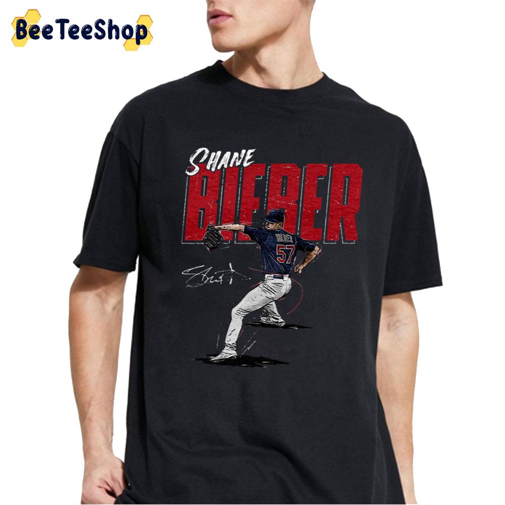 Digital Art Shane Bieber Chisel Cleveland Indians Baseball Unisex T-Shirt