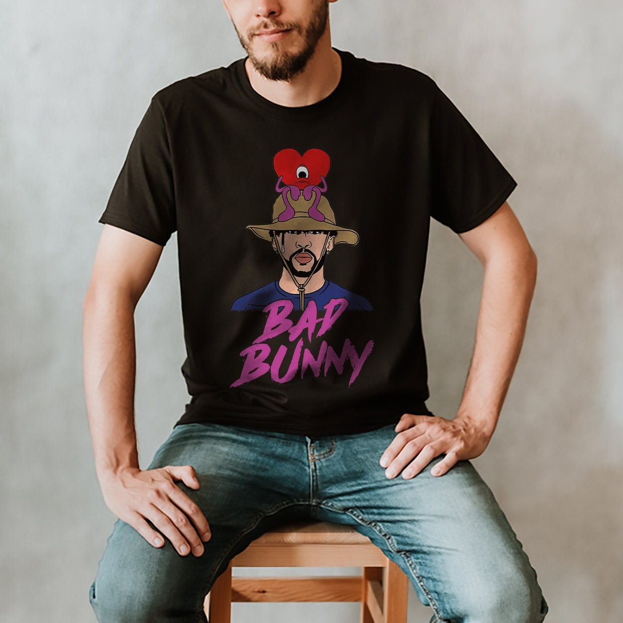 Bad Bunny Target Cute Artwork Unisex T-Shirt - Teeruto