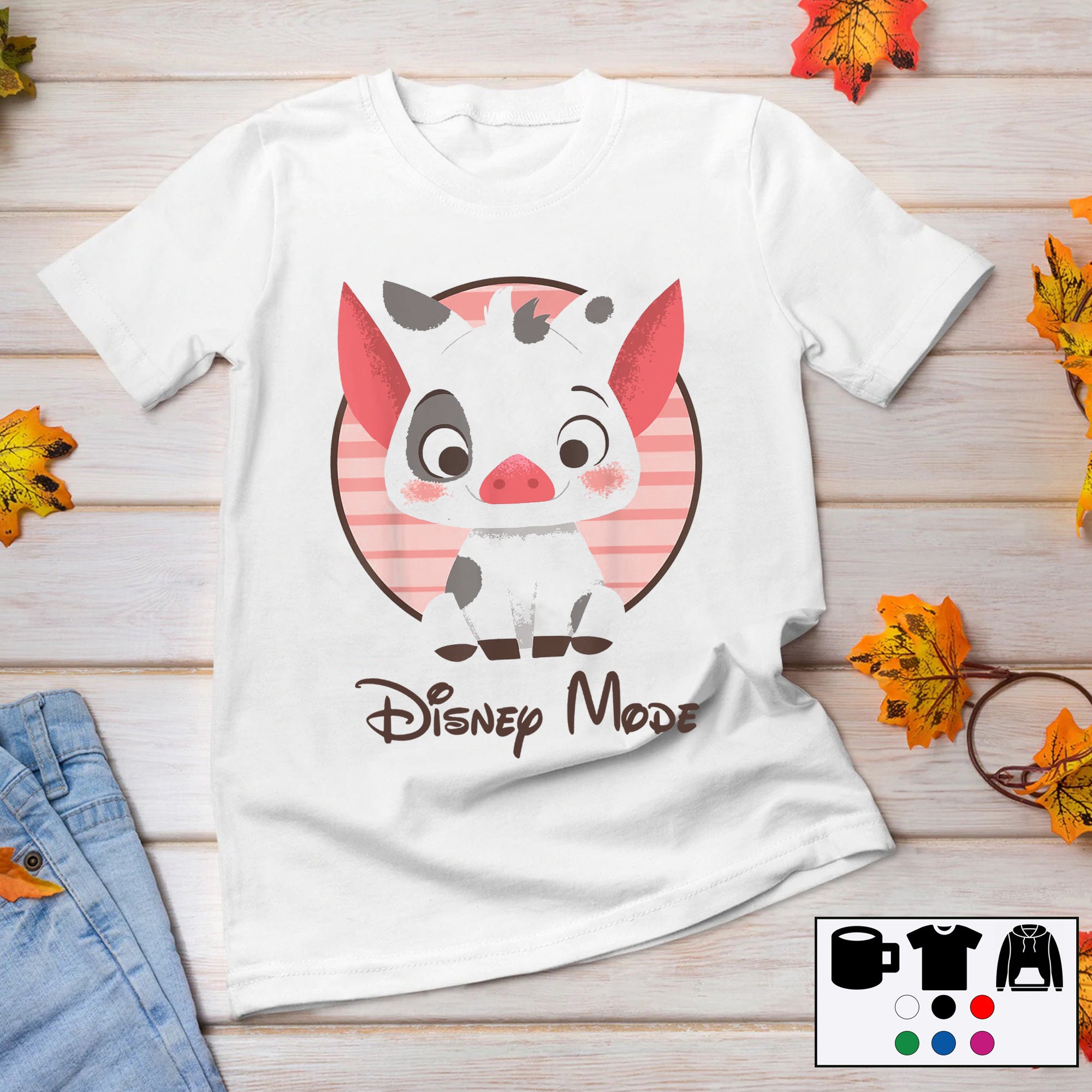 Disney Mode Pua Cute Pig Unisex T-Shirt