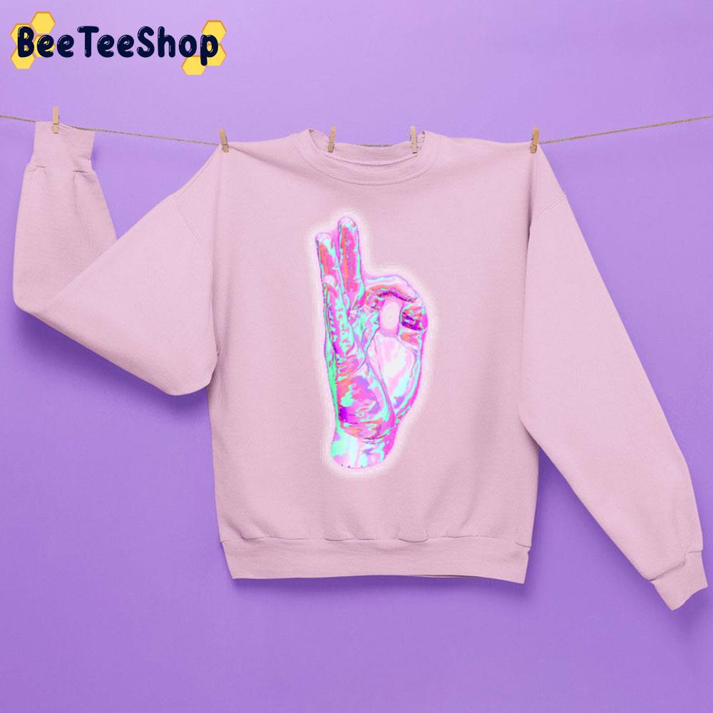 Distorted Hand Graphic Unisex Sweatshirt