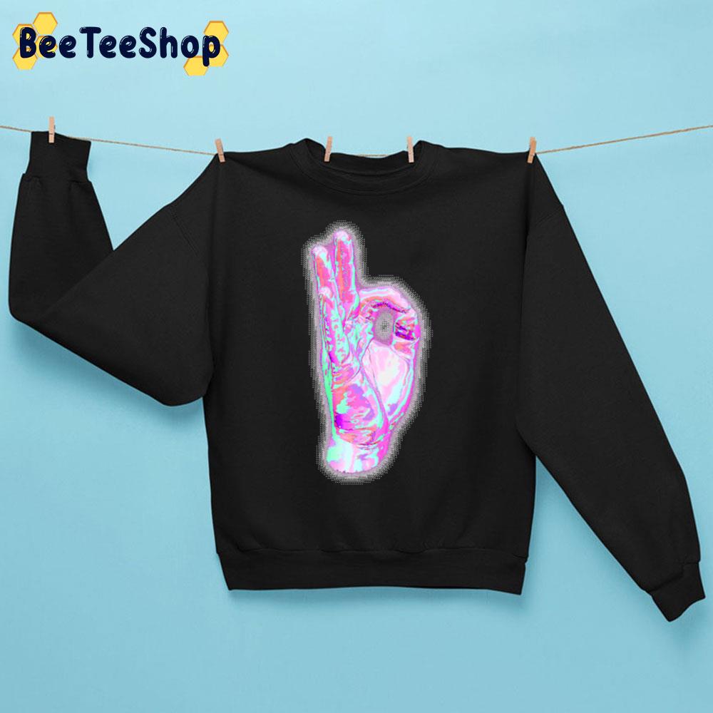 Distorted Hand Graphic Unisex Sweatshirt