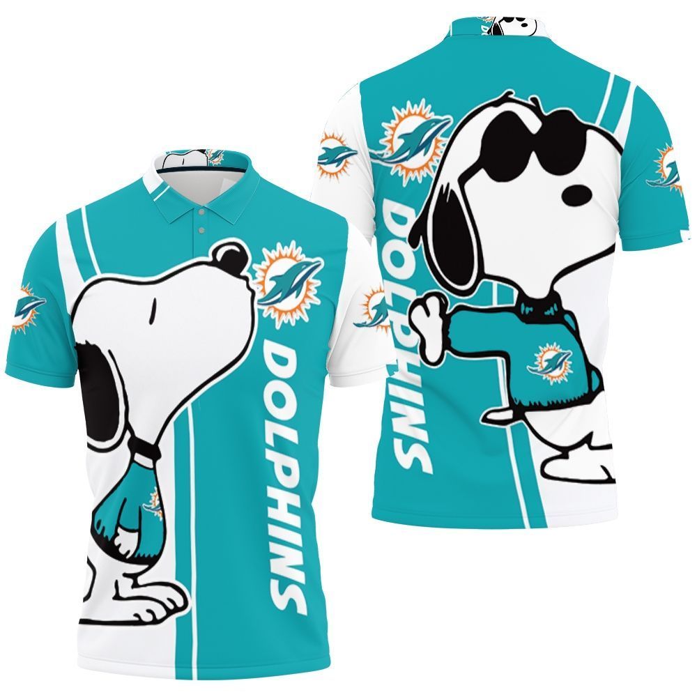 Dolphins Snoopy Lover 3d Printed Polo Shirt All Over Print Shirt 3d T-shirt