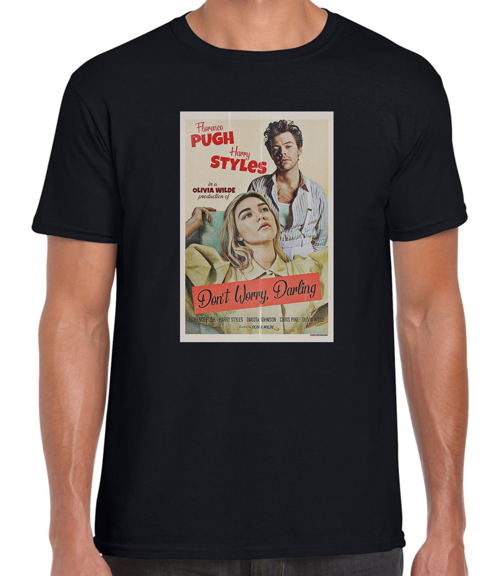 Don’t Worry Darling Harry Styles Florence Pugh Movie Poster Unisex T-Shirt