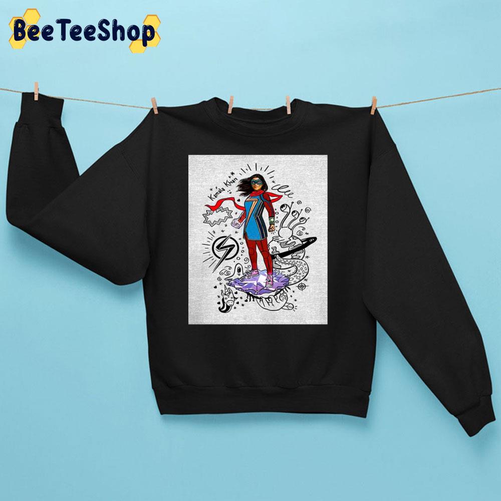 Draw Art Kamala Khan Ms Marvel Unisex Sweatshirt