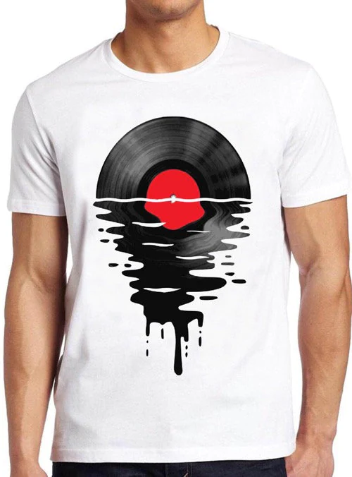 Dripping Cool Record Dj Music Vintage Unisex T-Shirt