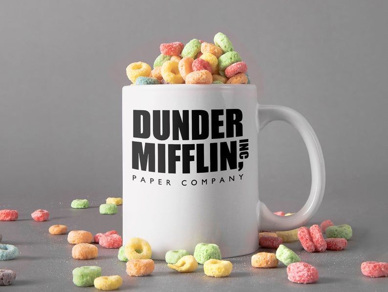 Dunder Mifflin Inc Paper Mug The Office Tv Series Mug Premium Sublime Ceramic Coffee Mug White