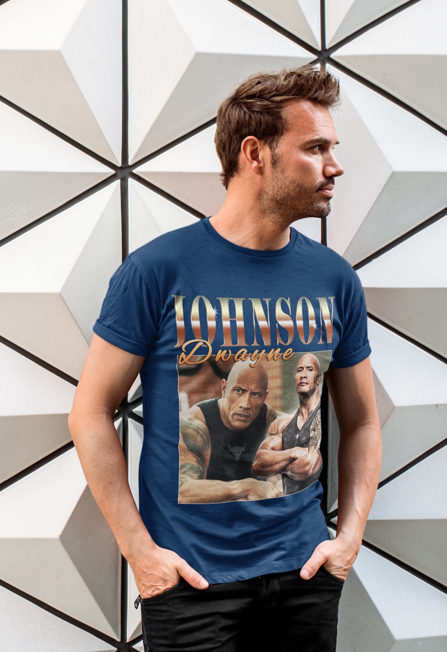 Dwayne Johnson Vintage Art Unisex T-Shirt