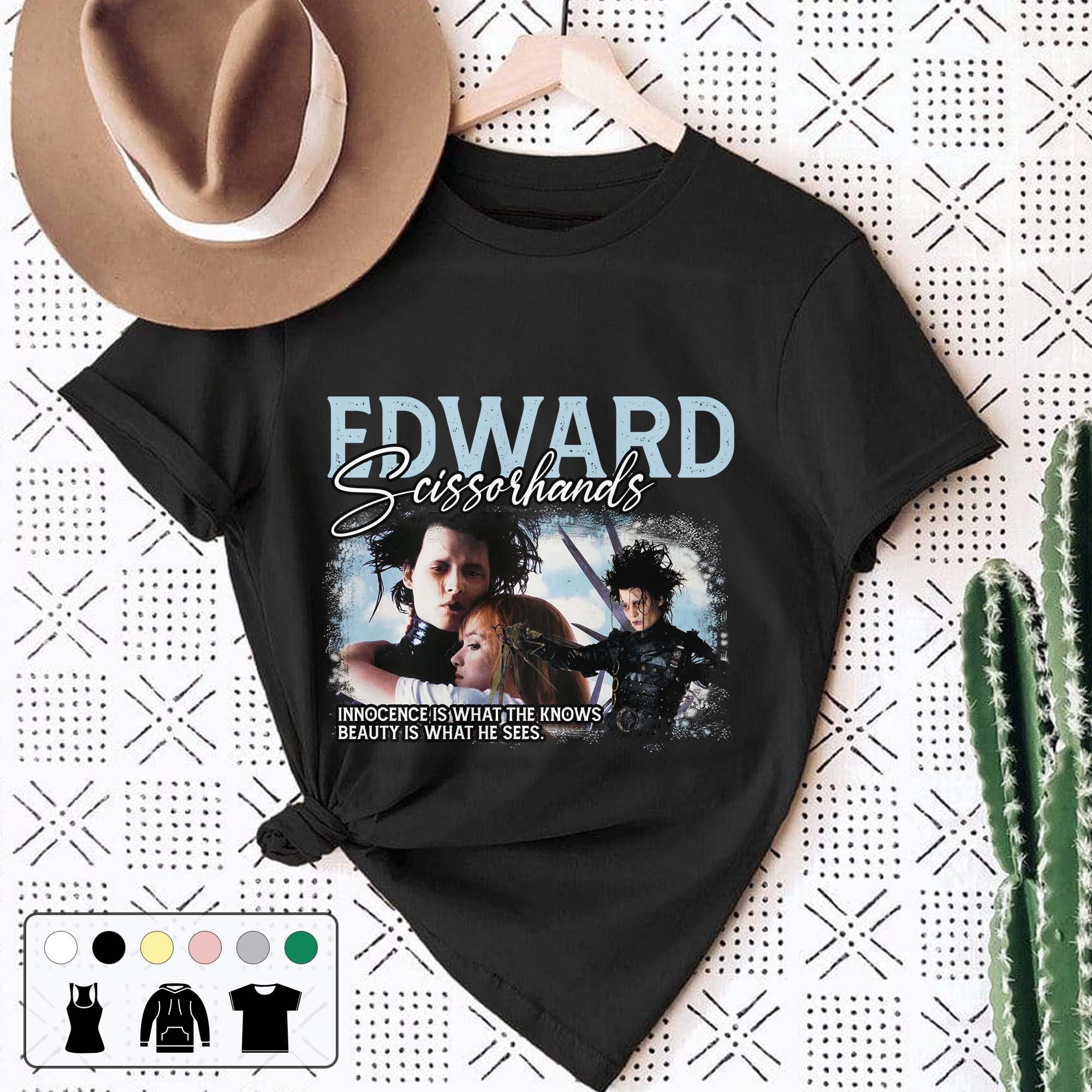 Edward Scissorhands Innocence Is What The Knows 90s Vintage Johnny Depp Unisex T-Shirt