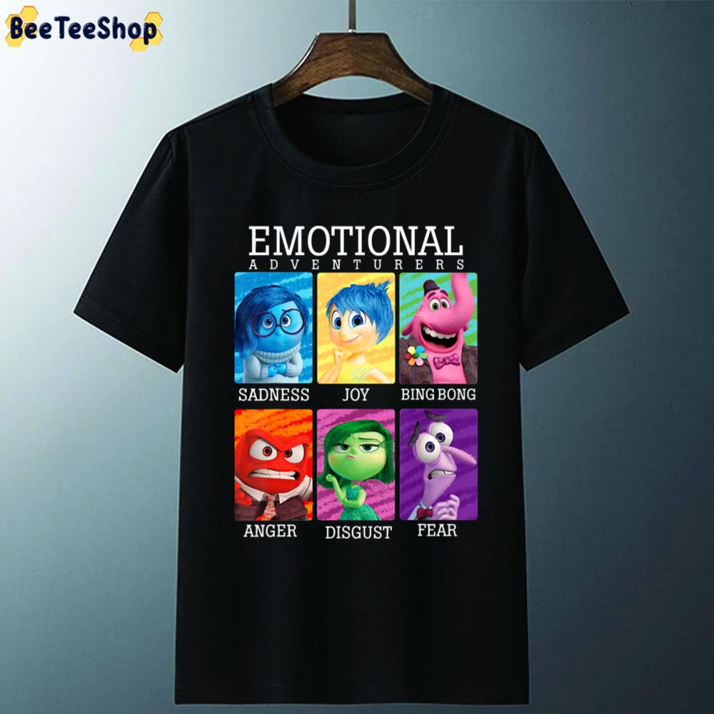 Emotional Adventurers Characters Inside Out Moive Unisex T-Shirt