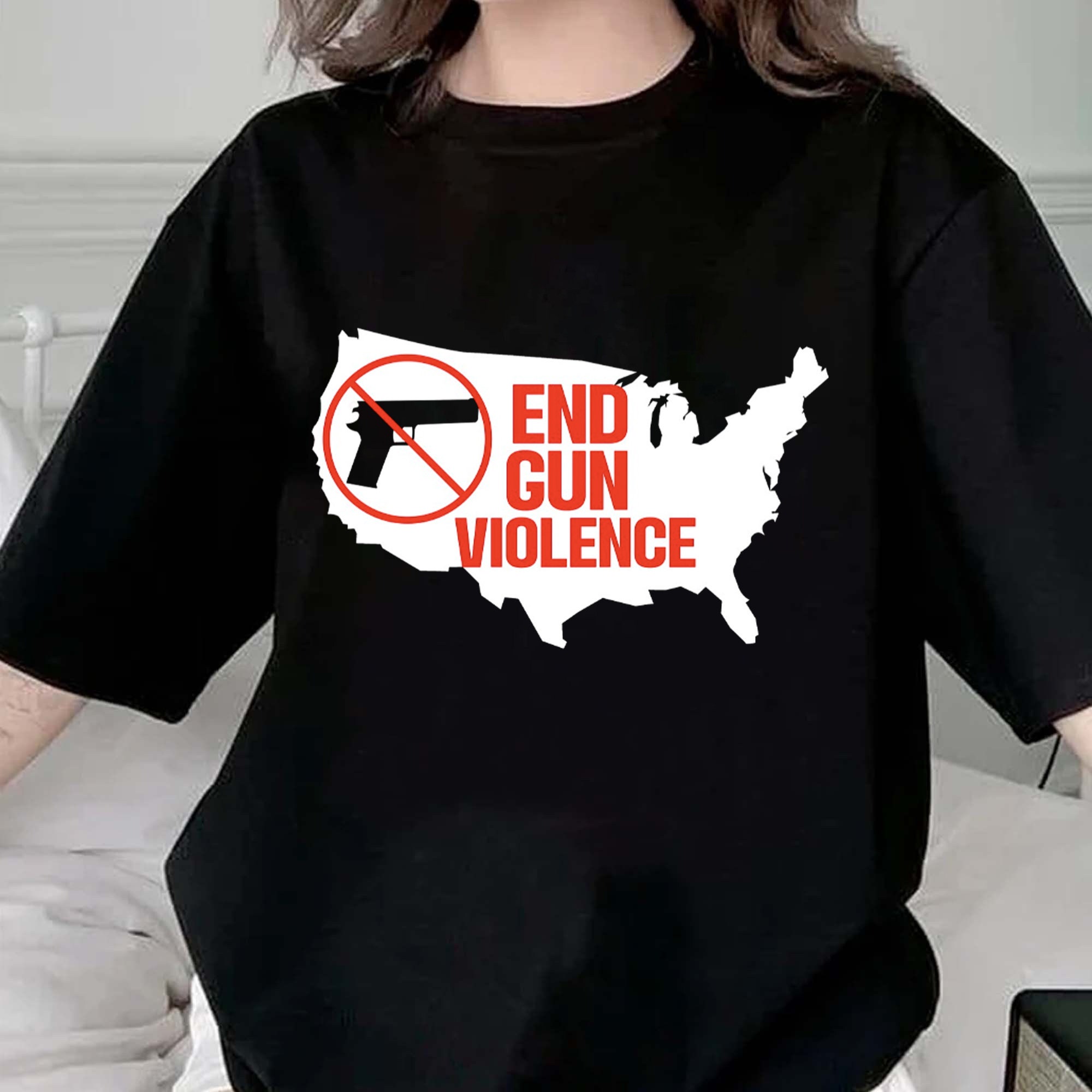 End Gun Violence Pray For Texas School Shooting Unisex Sweatshirt