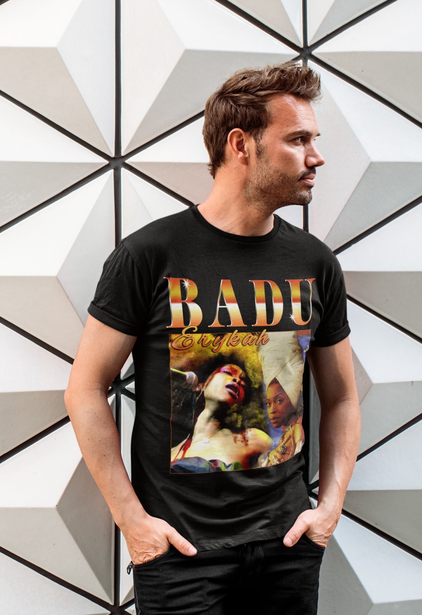 ovn Prædiken bud Erykah Badu Vintage Art Unisex T-Shirt - Beeteeshop