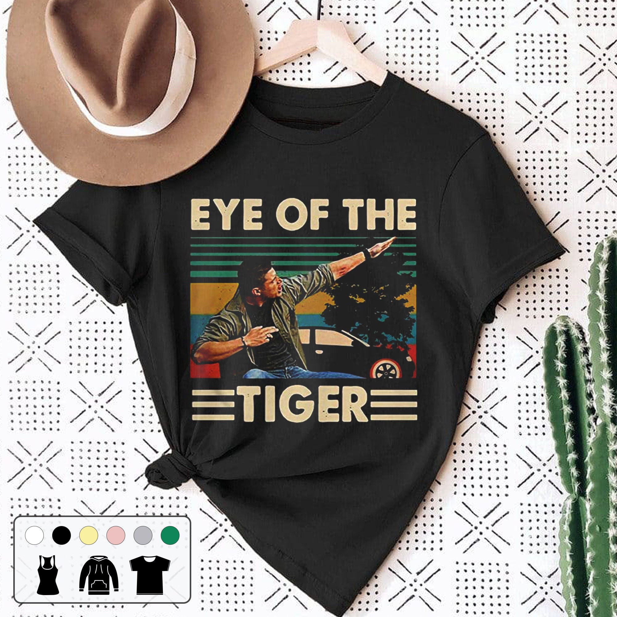 Eye Of The Tiger Dean Winchester Vintage Retro Unisex T-Shirt