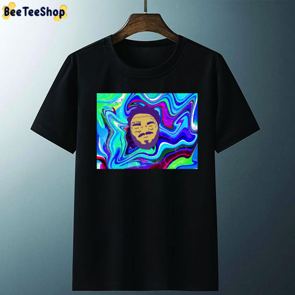 Face Tie Dye Post Malone Unisex T-Shirt