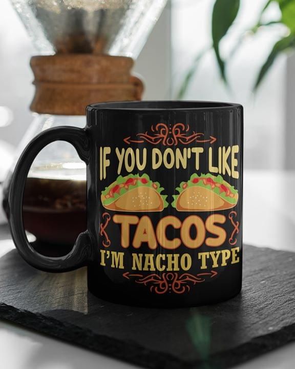 Fast Food Tacos Premium Sublime Ceramic Coffee Mug Black