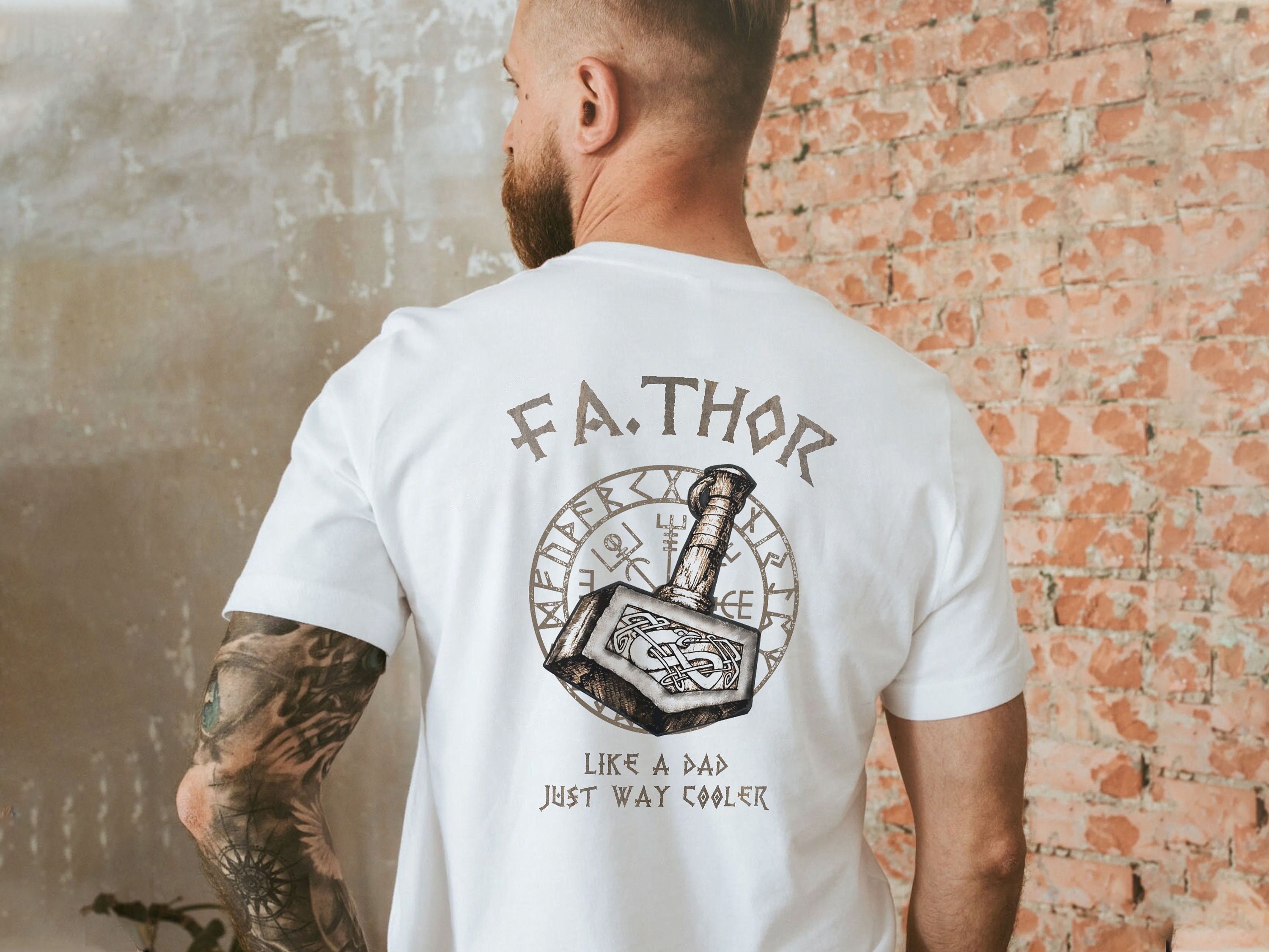 Fathor Dad Like A Dad Just Way Cooler Viking Father’s Day Unisex T-Shirt