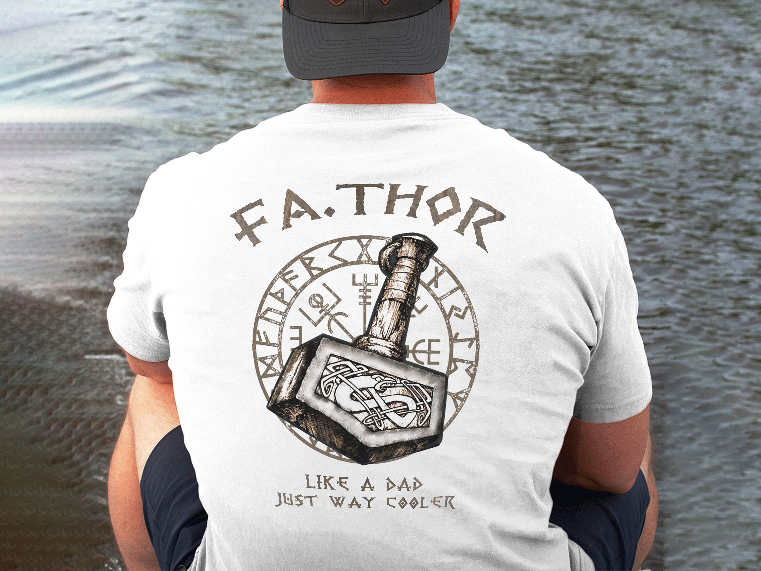 Fathor Dad Like A Dad Just Way Cooler Viking Father’s Day Unisex T-Shirt