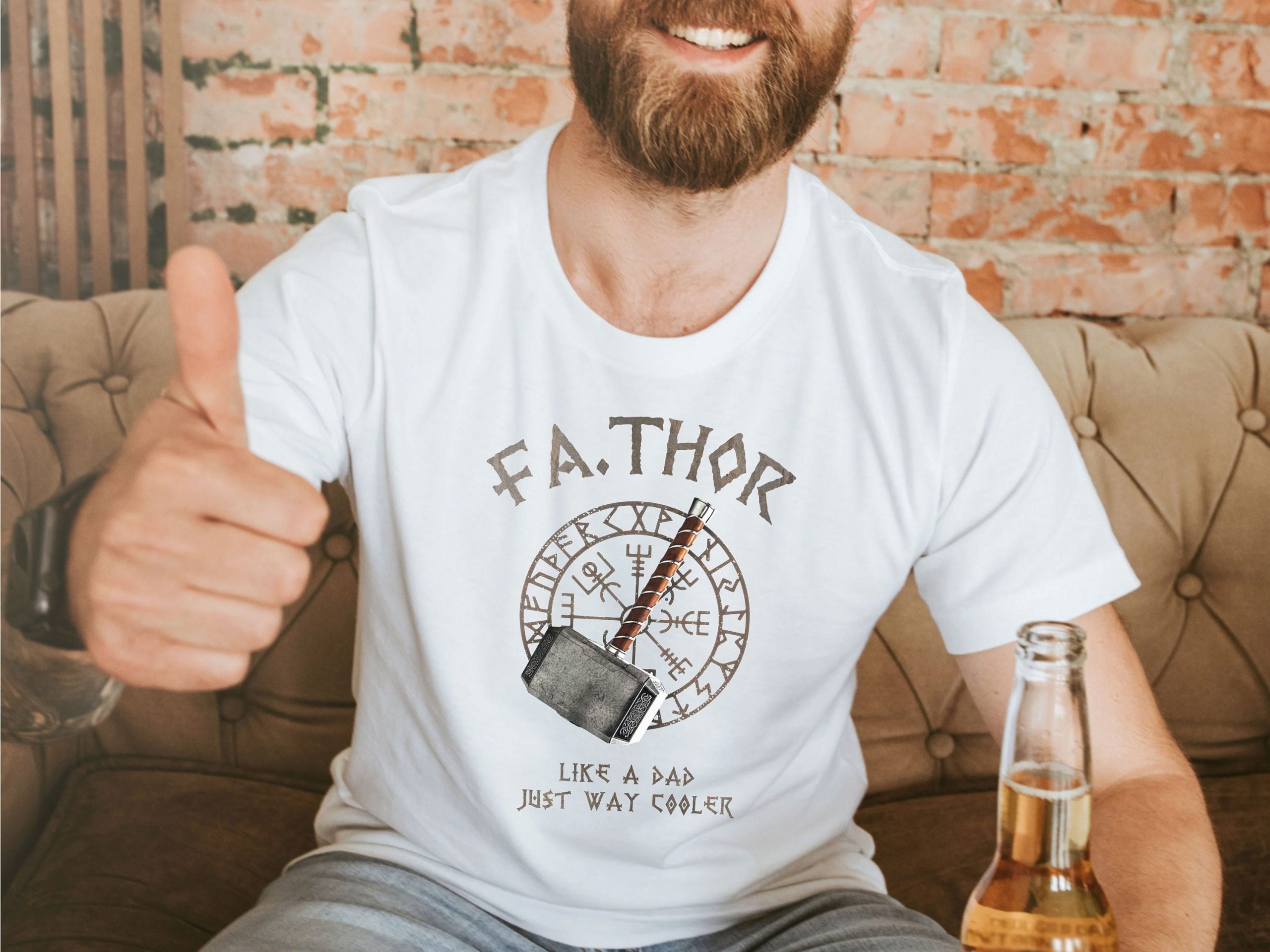Fathor Definition Viking Superhero Like A Dad Father's Day Unisex T-Shirt