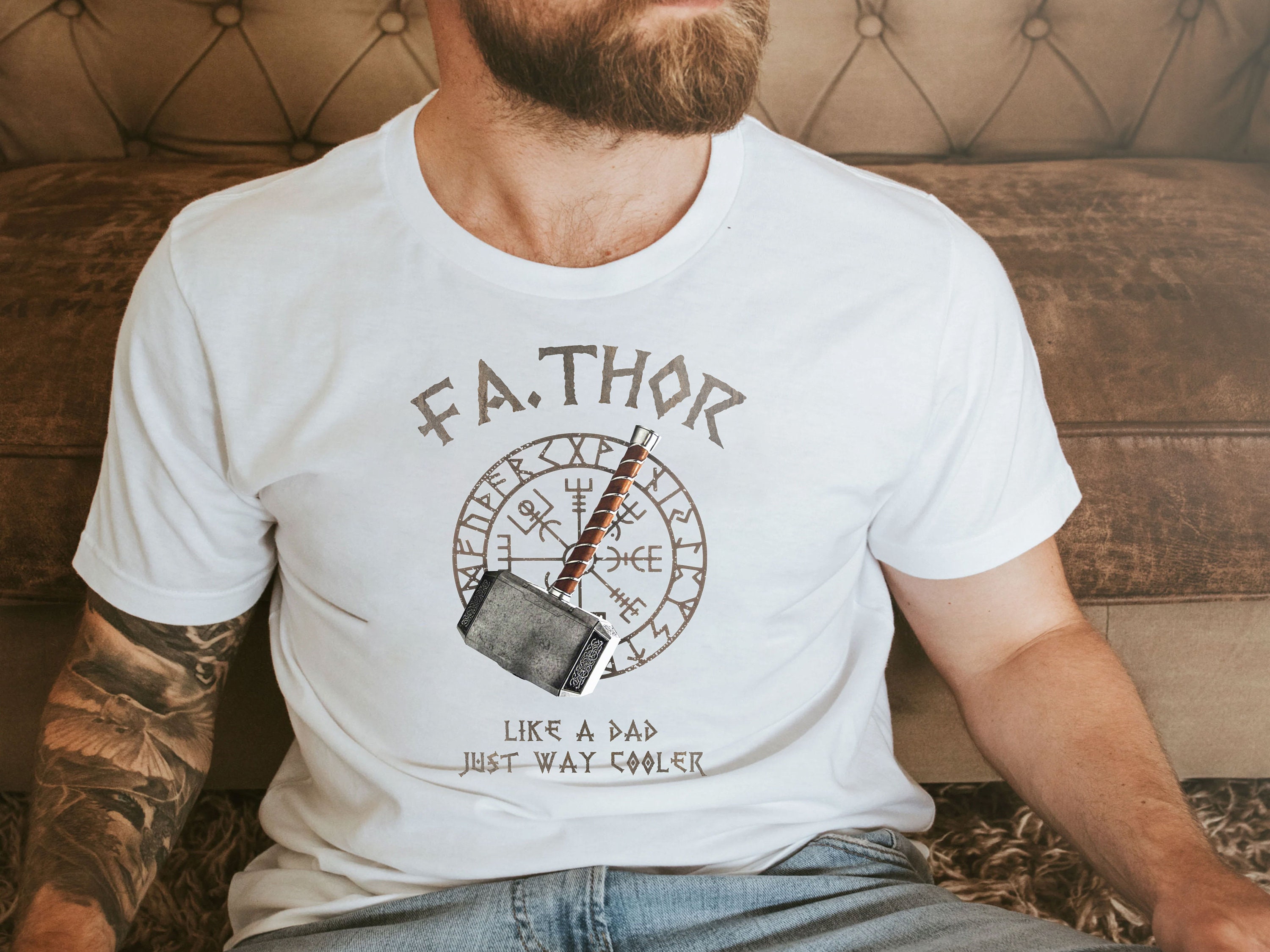 Fathor Definition Viking Superhero Like A Dad Father’s Day Unisex T-Shirt