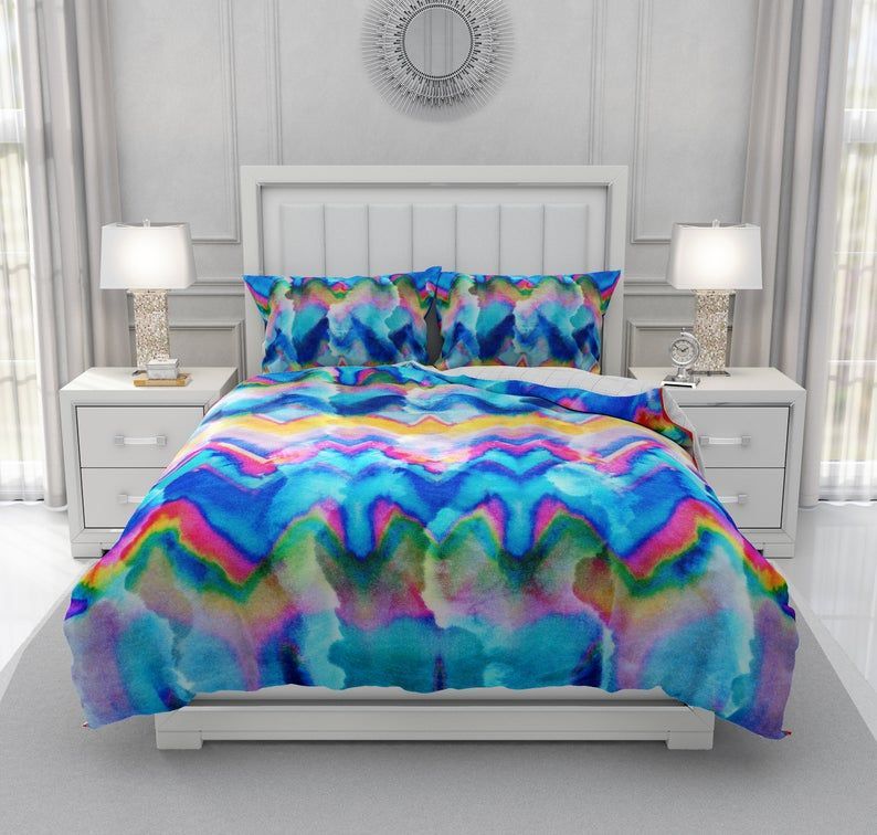 Faux Tie Dye Cotton Bedding Sets - Beeteeshop