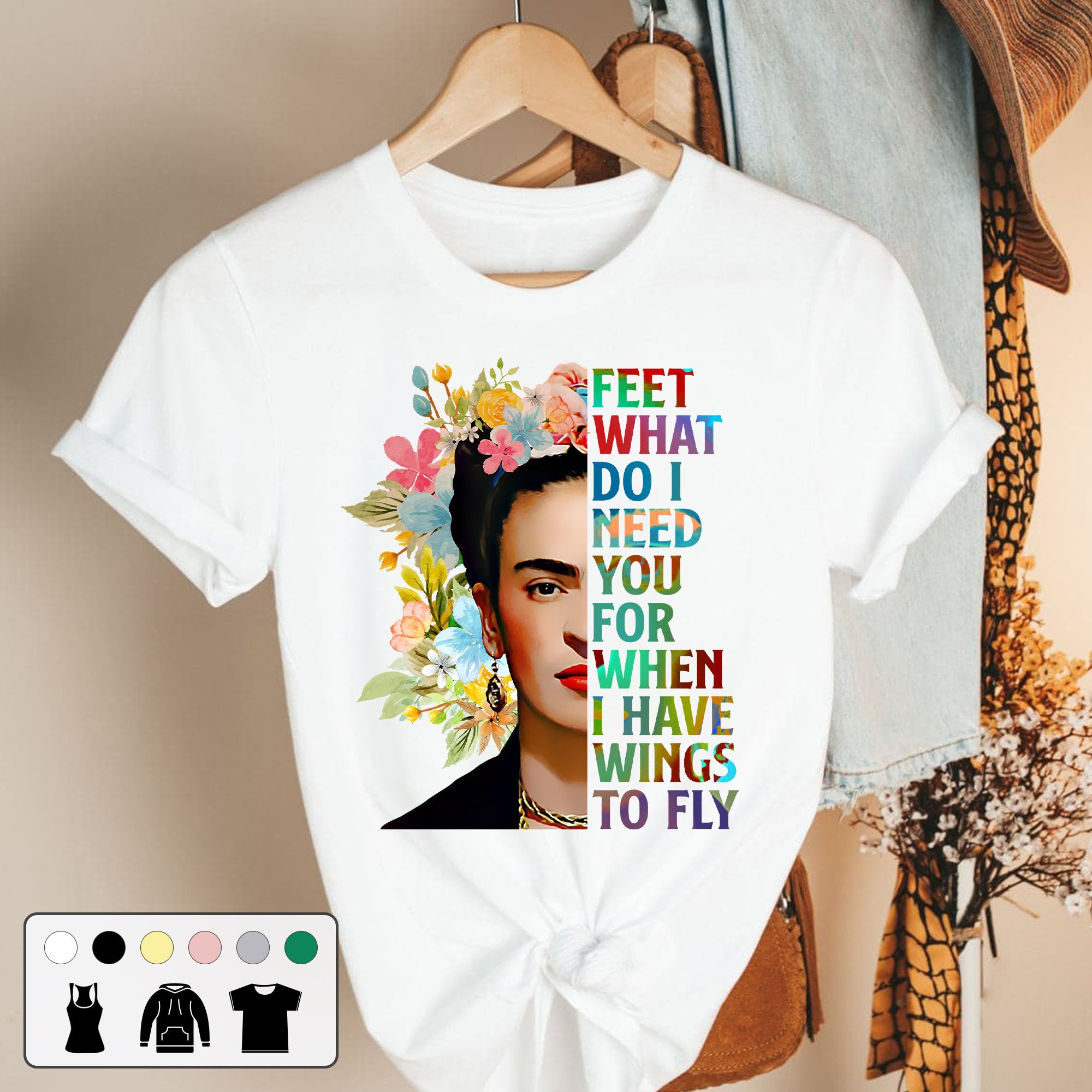 Feet What Do I Need You For When I Have Wings To Fly Vintage Unisex T-Shirt