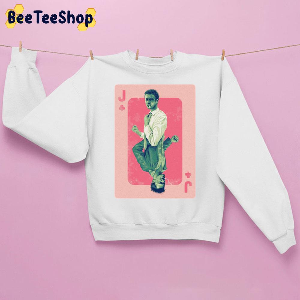 Fight Club Jack Of Clubs Playing Card Edward Norton And Brad Pitt Unisex Sweatshirt