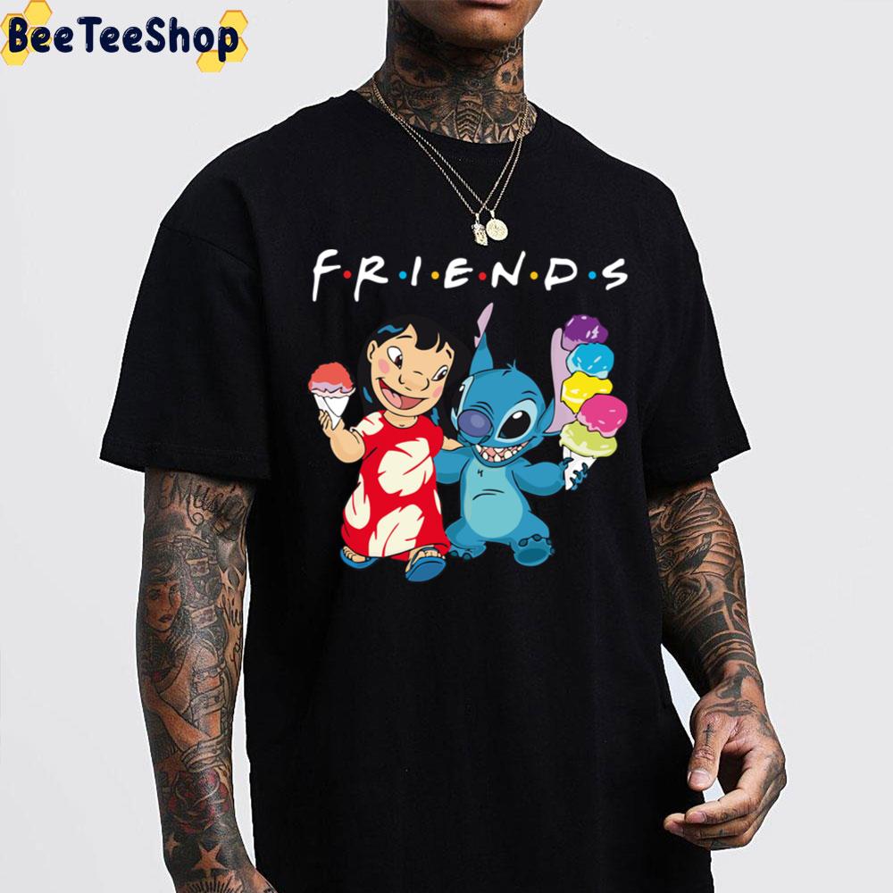 Friend Lilo And Stitch With Ice Cream Unisex T-Shirt