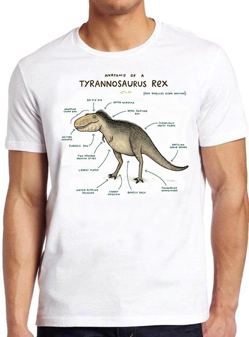 Funny Animal Meme Anatomy Of A T Rex Dinosaur Unisex T-Shirt