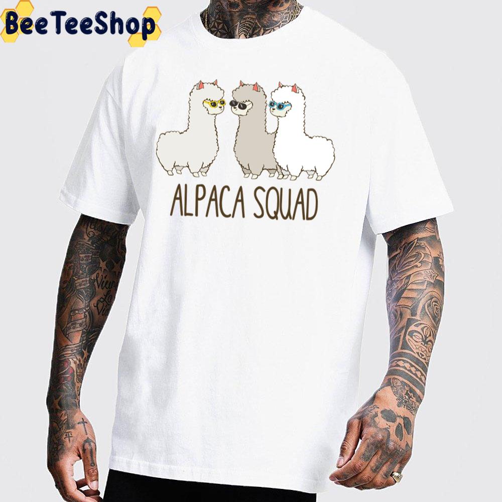 Funny Cute Alpaca Squad Unisex T-Shirt