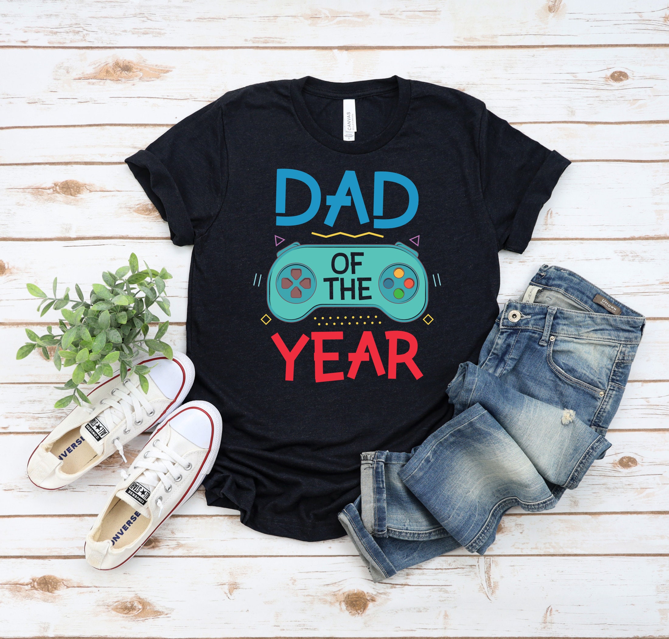 Funny Dad Of The Year Gaming Console Father’s Day Unisex T-Shirt