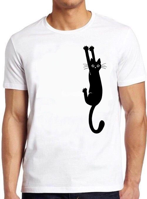 Funny Vintage Retro Black Cat Unisex T-Shirt