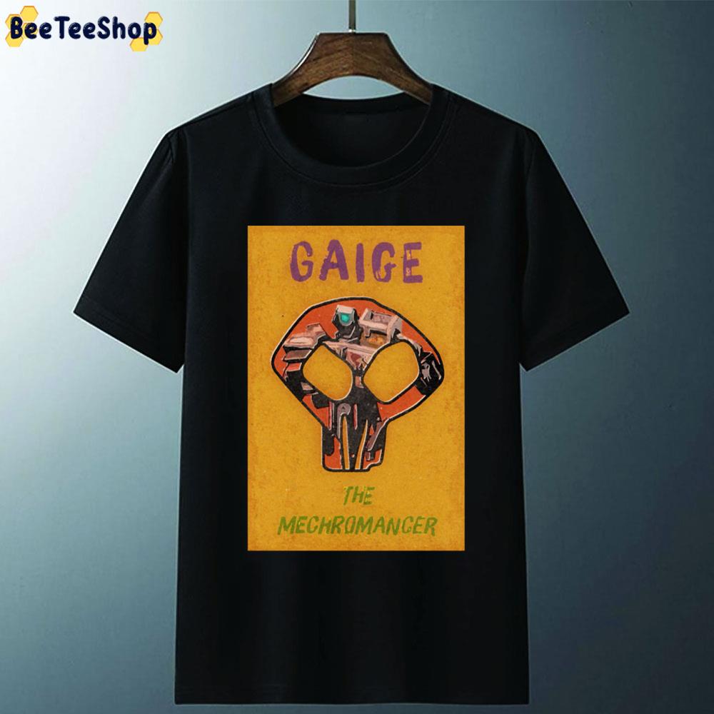 Gaige The Mechromancer Vintage Borderlands Graphic Unisex T-Shirt