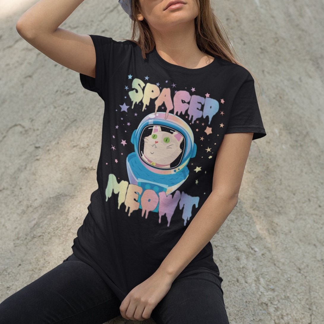 Galaxy Cat Kawaii Cute Pastel Goth Unisex T-Shirt