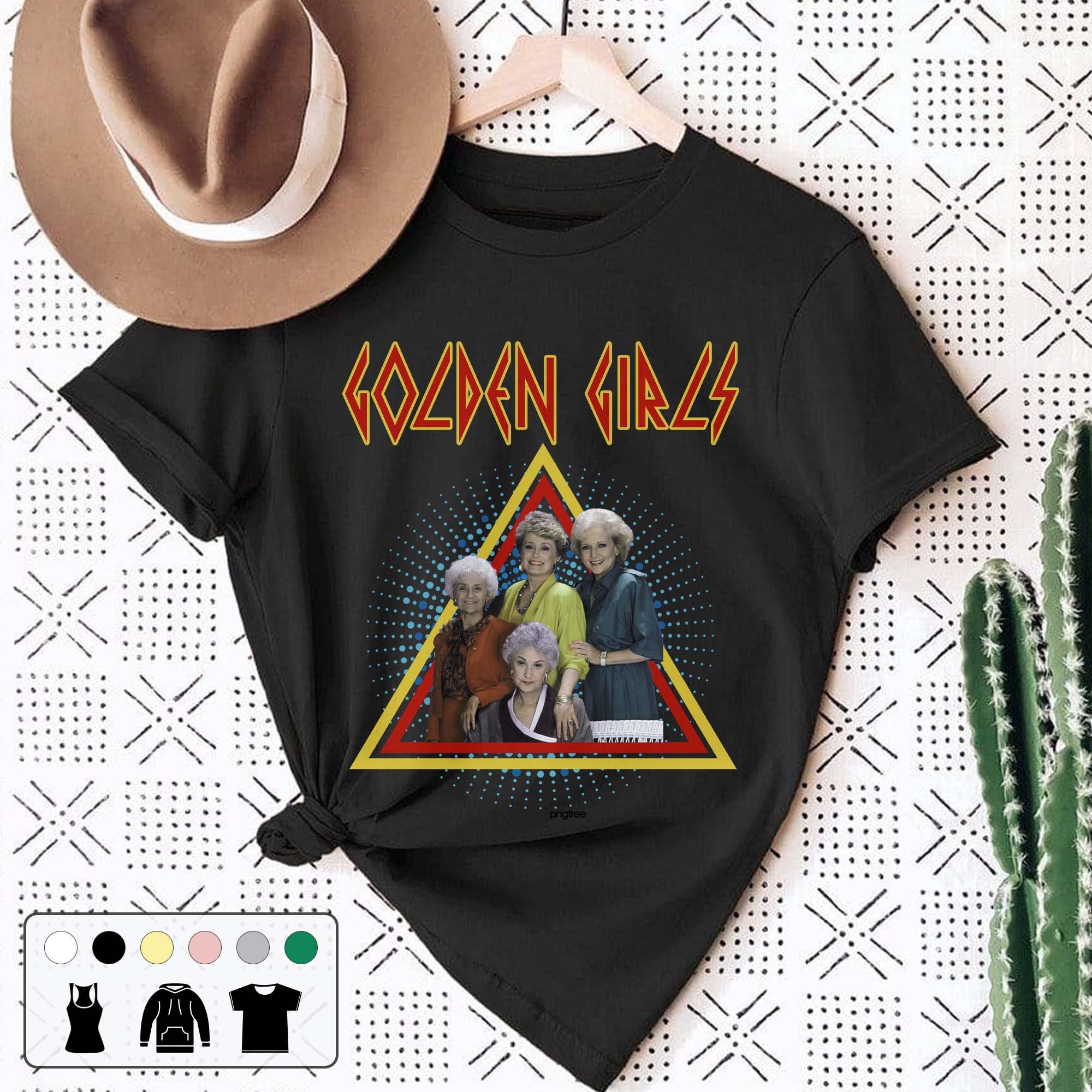 Golden Girls Rock Parody Vintage Art Unisex T-Shirt