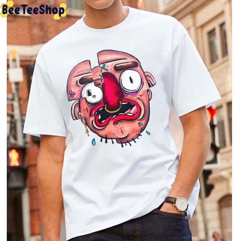 Graffiti Art Face Doodle Cartoon Unisex T-Shirt