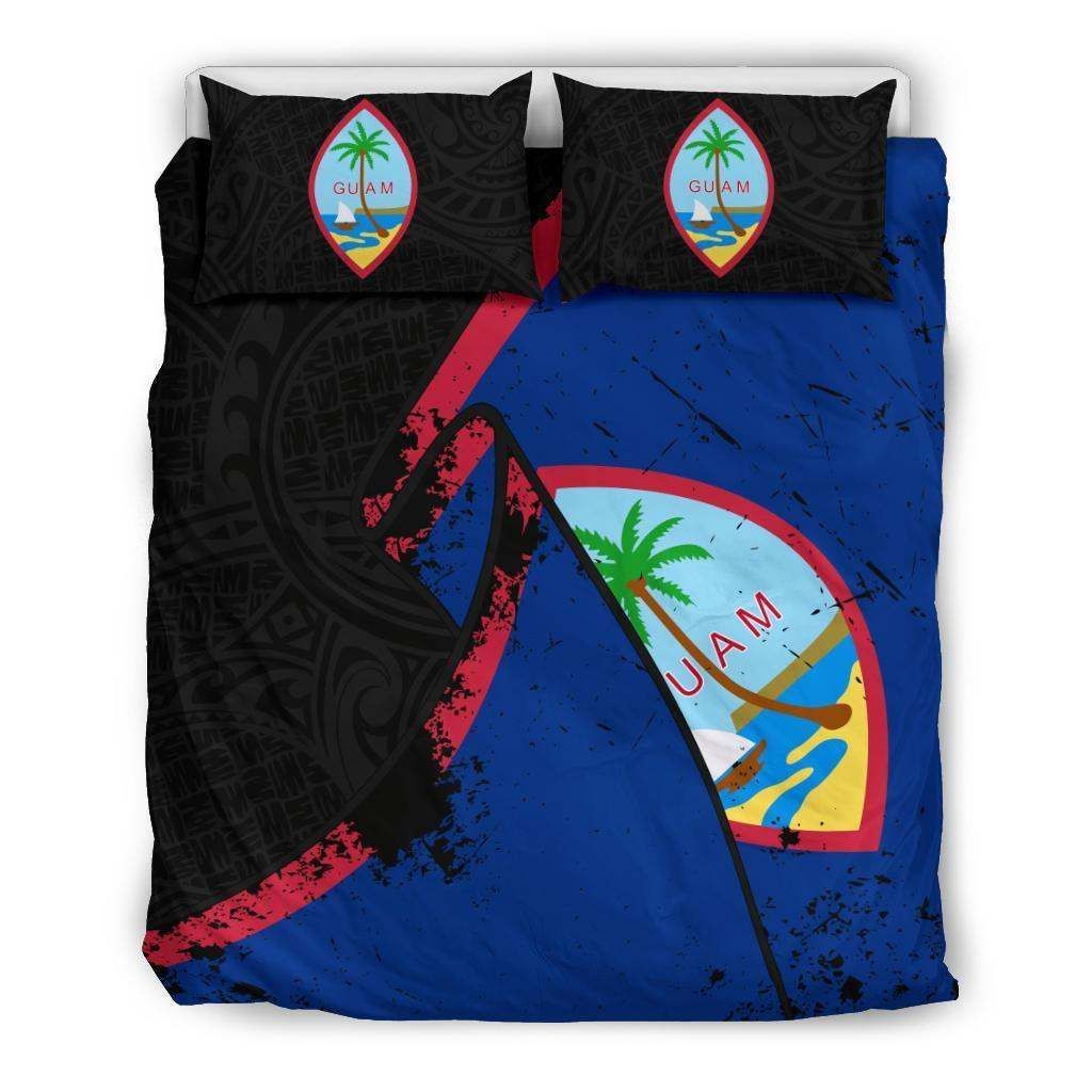 Guam Special Grunge Flag Cotton Bedding Sets