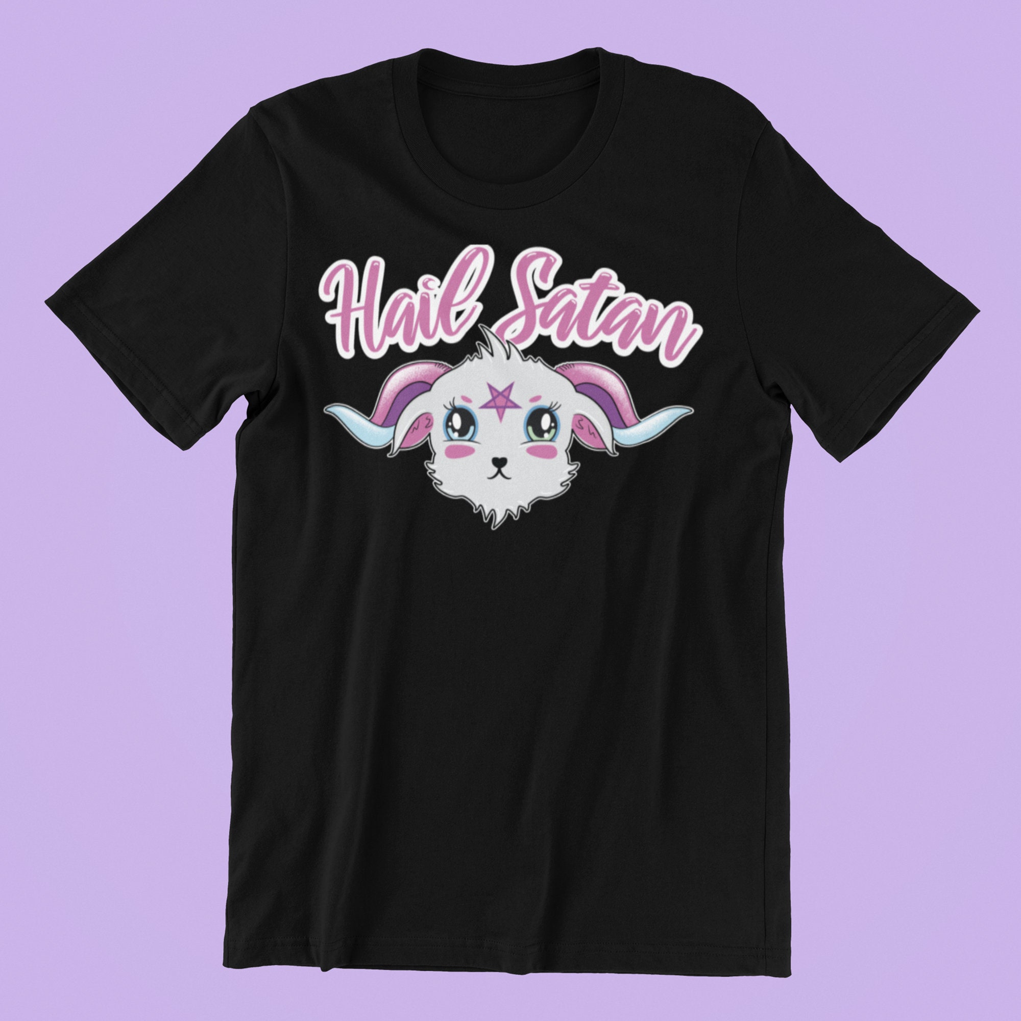 Hail Satan Pastel Goth Unisex T-Shirt - Beeteeshop