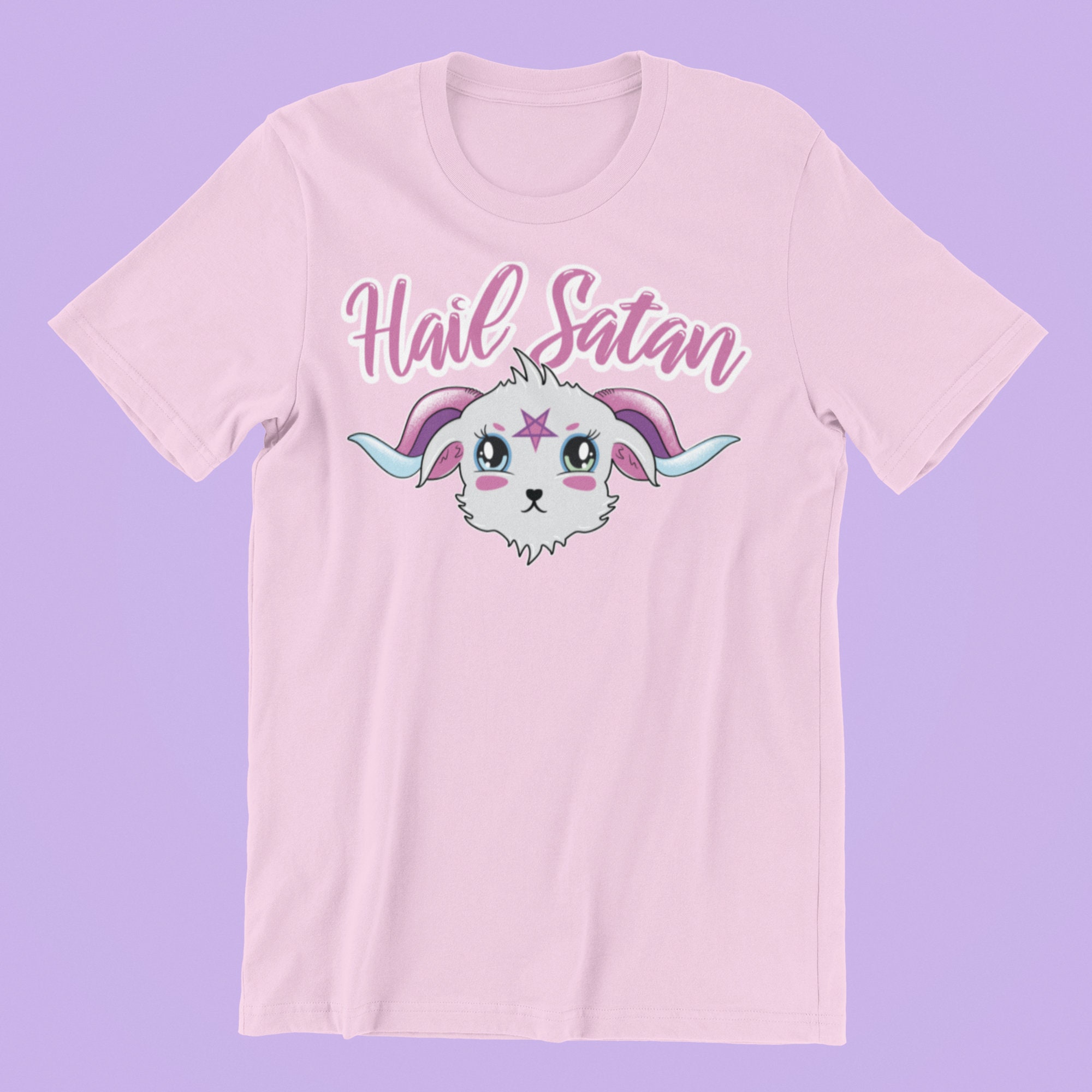 Hail Satan Pastel Goth Unisex T-Shirt - Beeteeshop