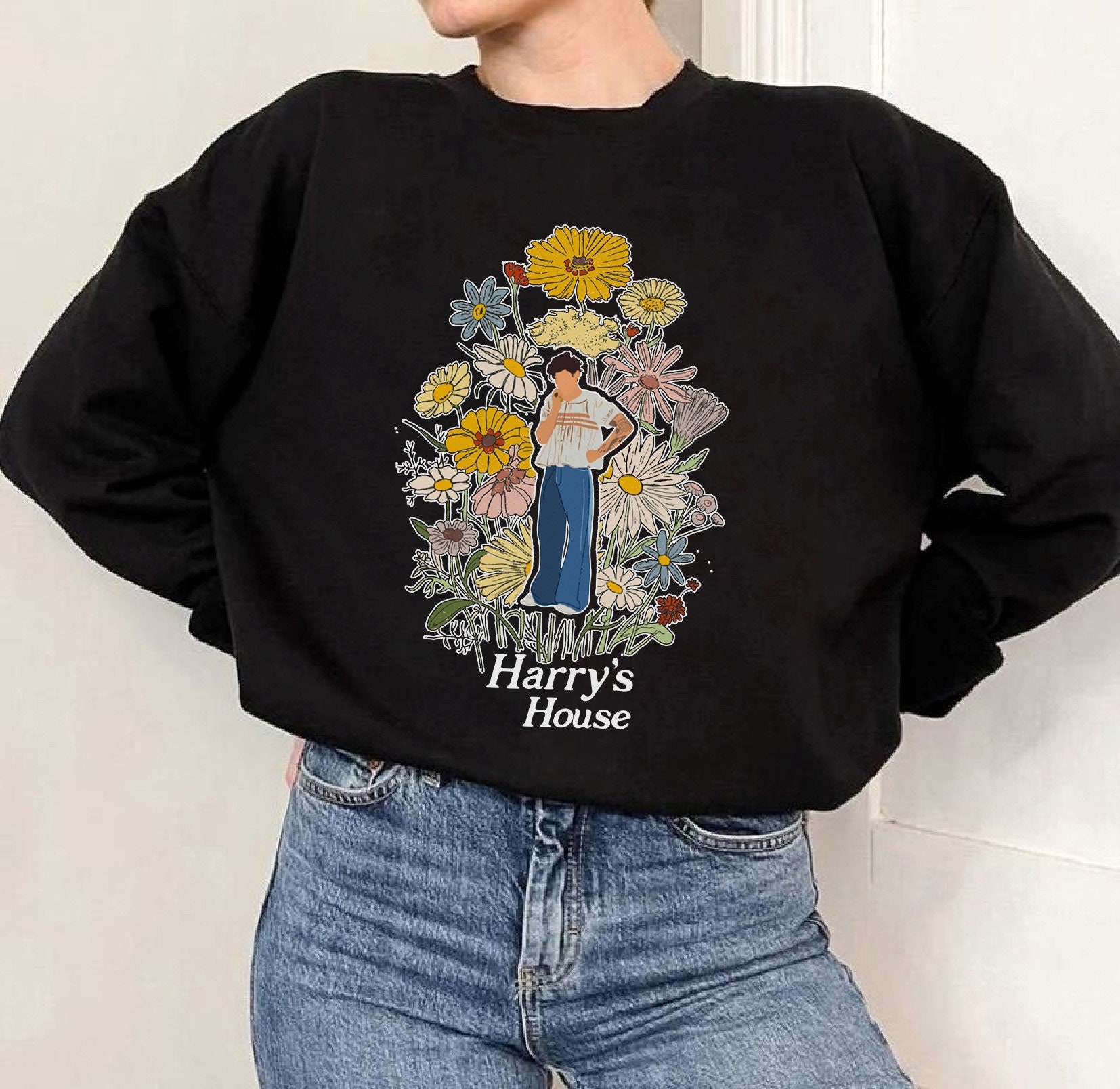 Harry’s House 2022 Harry Style New Album Harry’s Floral Concept Unisex Sweatshirt