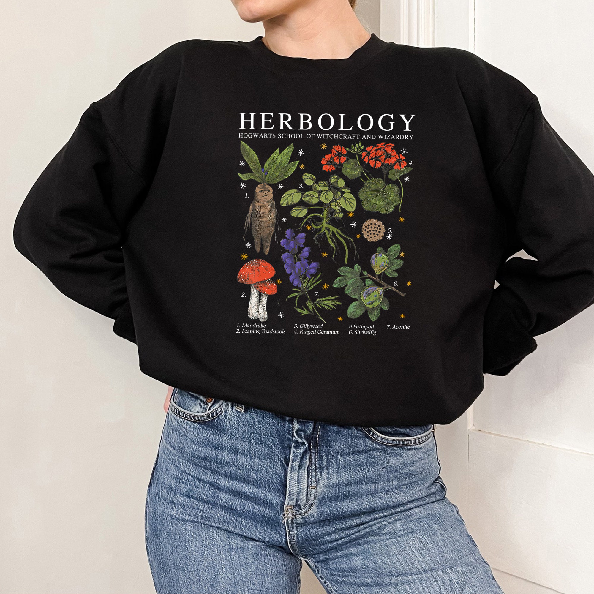 Herbology Plants Magic Wizard Witchcraft School Unisex Sweatshirt