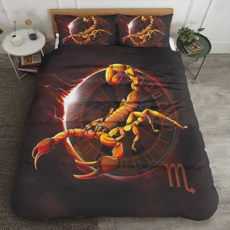 Horoscope Signs Scorpio Cotton Bedding SetsBedding Set