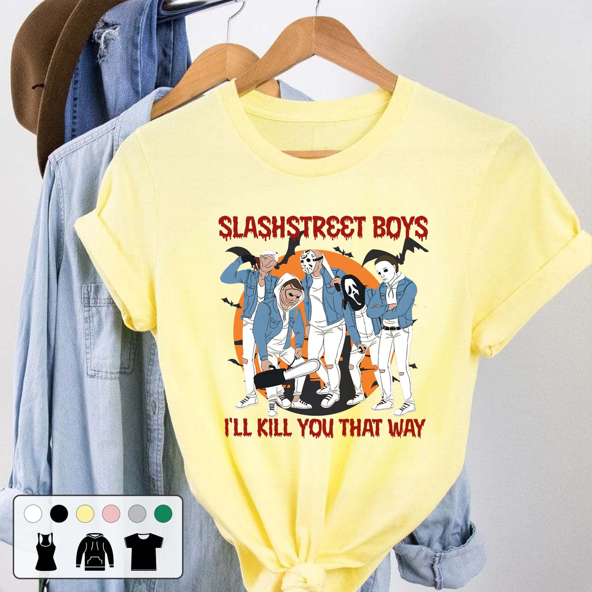 Horrorstreet Boys I’ll Kill You That Way Horror Vintage Movie Unisex T-Shirt