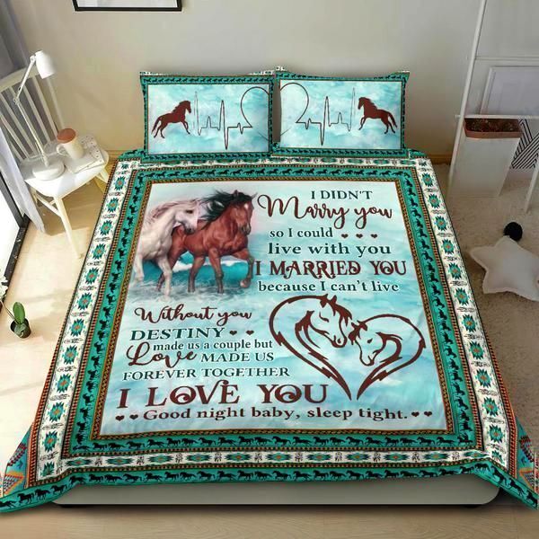 Horse Message Of Lovers Husband Wife Relationships Cotton Bedding Sets